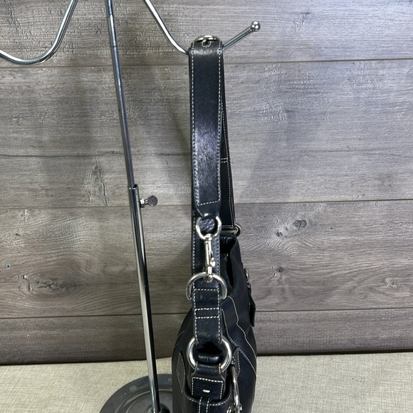 Coach Hobo 1452 Convertible Black Leather Cross Body Bag - Picture 7 of 14